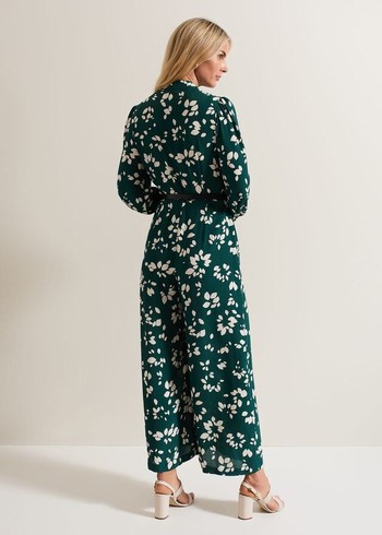 Phase Eight Micaela Twist Neck Jumpsuit Green Canada | GMSEWY-019